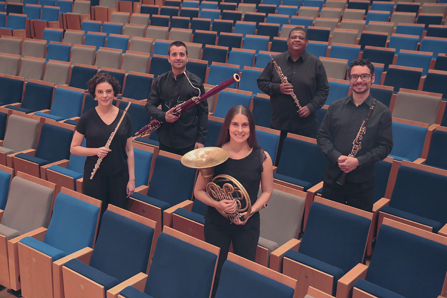 Quinteto de Sopros da Orquestra Filarmônica de Minas Gerais foto Vinícius Correia