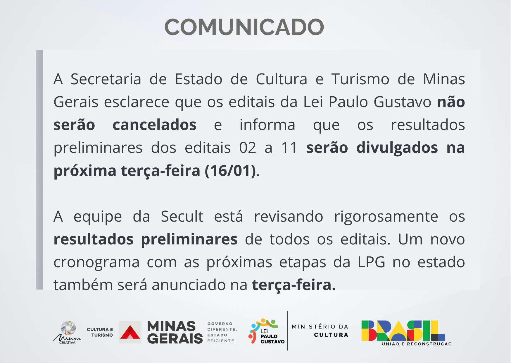 COMUNICADO