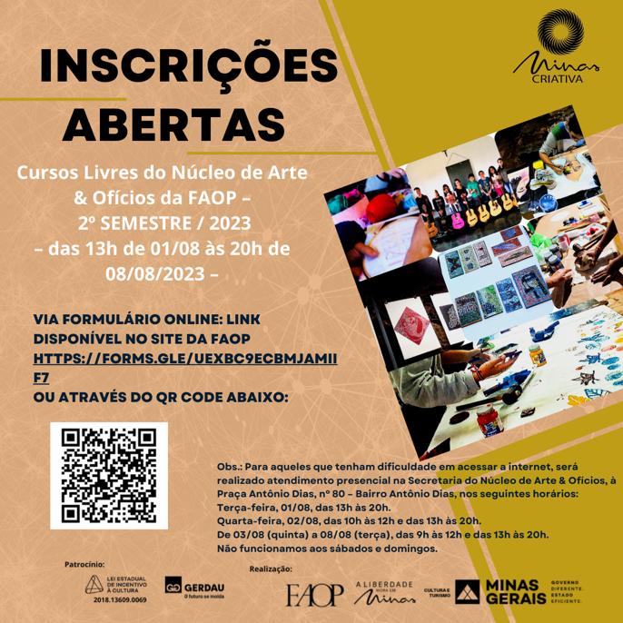 Faop cursos livres