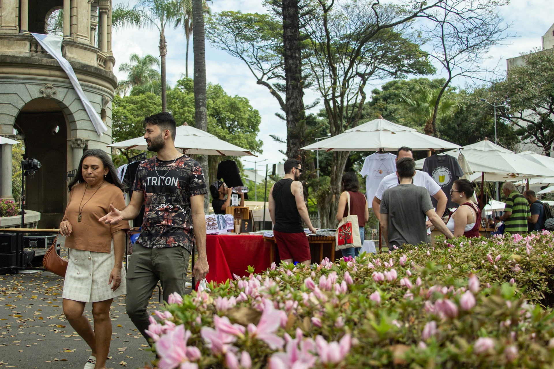 Feira no Palacio da Liberdade Foto Leo Bicalho